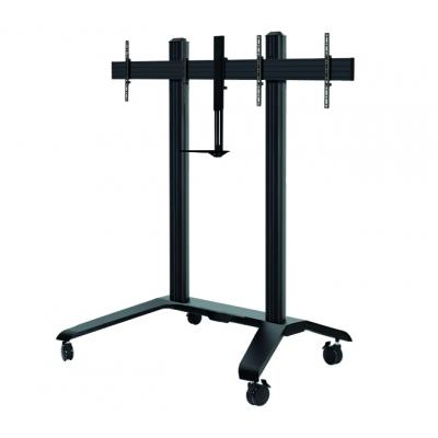 Universal Twin Screen VC Trolley - For two screens up to 65"